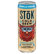 SToK Cold Brew Energy Vanilla Cream Energy Coffee Beverage, 11 fl oz