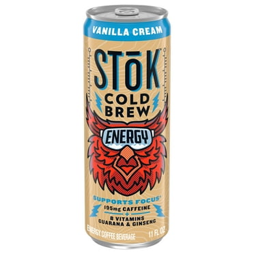 SToK Cold Brew Energy Vanilla Cream Energy Coffee Beverage, 11 fl oz