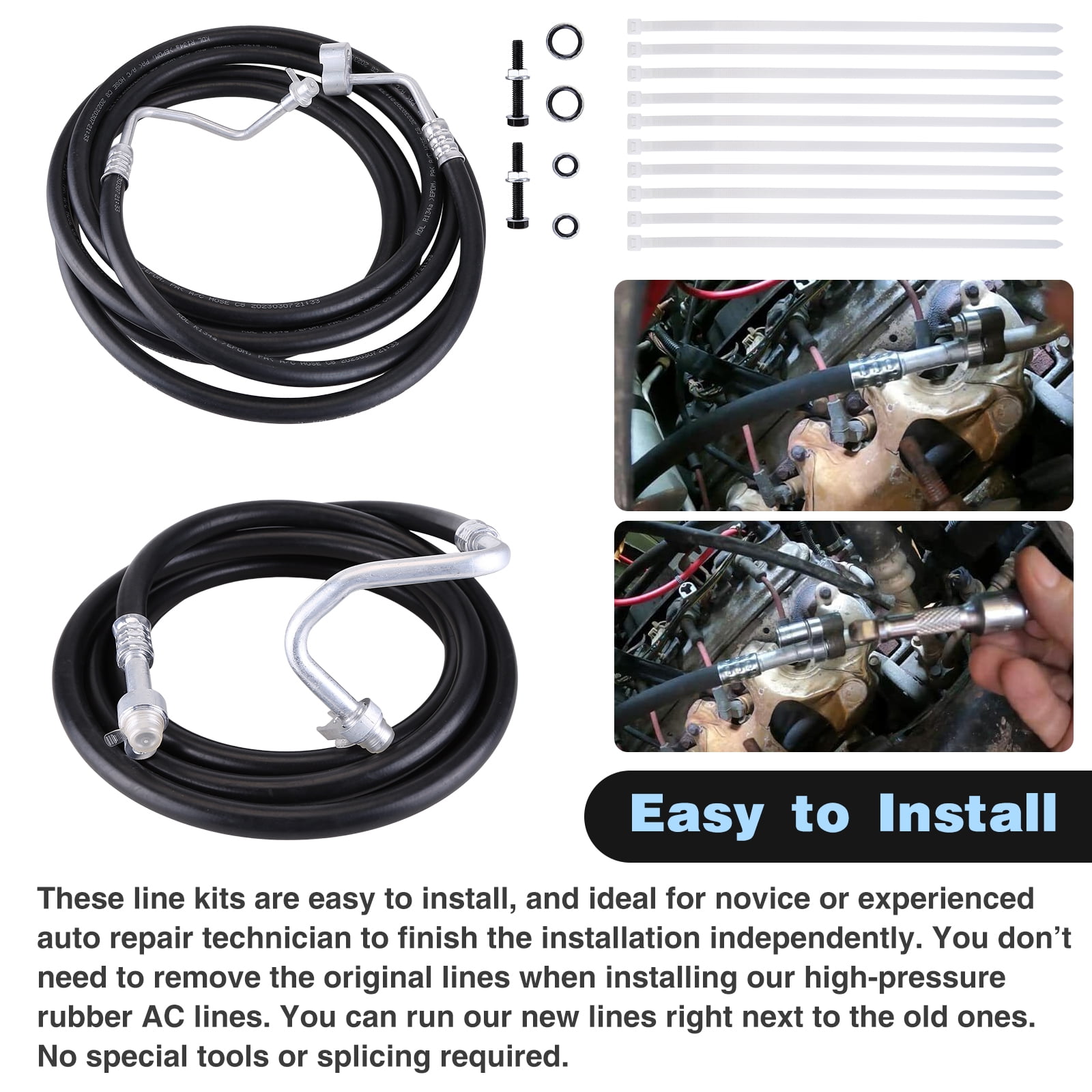 SU33468 Air Conditioning Lines Rear Ac Line Set Fit for 20072014 Chevy