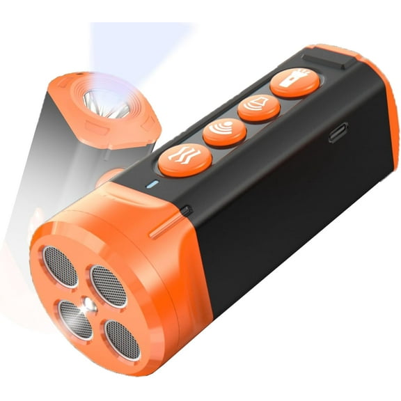 SU40 Ultrasonic Dog Bark Deterrent Device with 4 Emitters & 3-in-1 Training Up to 50FT| 180-Day Battery Anti-Barking Device for Indoor/Outdoor Use | Safe for Dog's Unwanted Behavior or Noise (Orange)