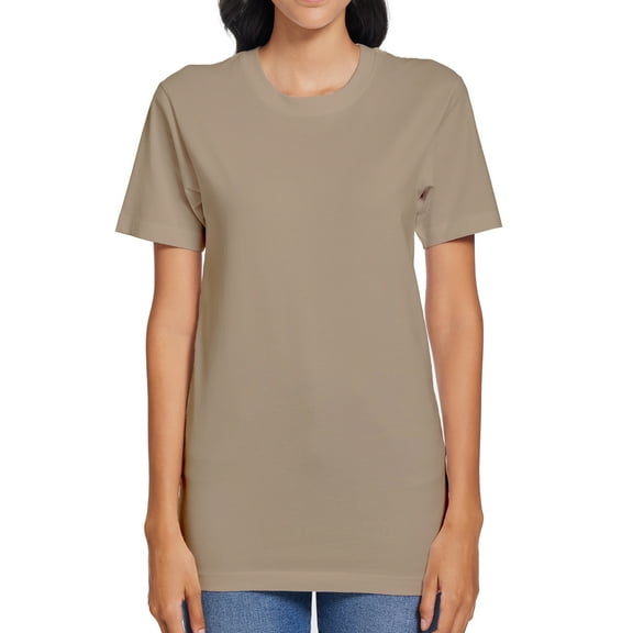 SU7004 Unisex Heavyweight T-shirt Adult Short Sleeve Mens Womens Shirts - S M L XL 2XL 3XL - 100% Ringspun Jersey Cotton Undershirts Blank Tee