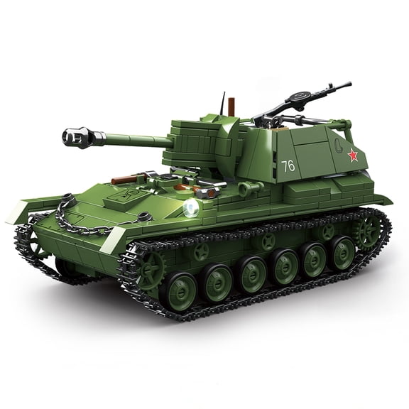 SU-76M Soviet Tank Destroyer Building Block Set | General Jims Toys & Bricks | GJ-SU76M