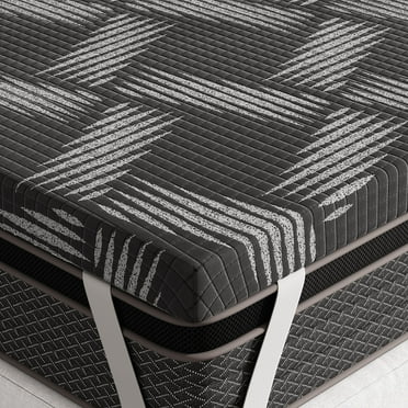 3 Inch Firm Mattress Topper Twin Size, Memory Foam Bed Topper with Soft & Firm Options for Back Pain Relief, Mattress Topper with 2-Sided Cover, Ergonomic 5-Zone Design, CertiPUR Certified