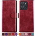 thumbnail image 1 of SUANPOT For Motorola Moto G Power 2025 Wallet Case with RFID Blocking Credit Card Holder,Red, 1 of 7