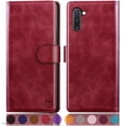 thumbnail image 1 of SUANPOT For Samsung Galaxy Note 10 Wallet Case with RFID Blocking Credit Card Holder,Red, 1 of 7