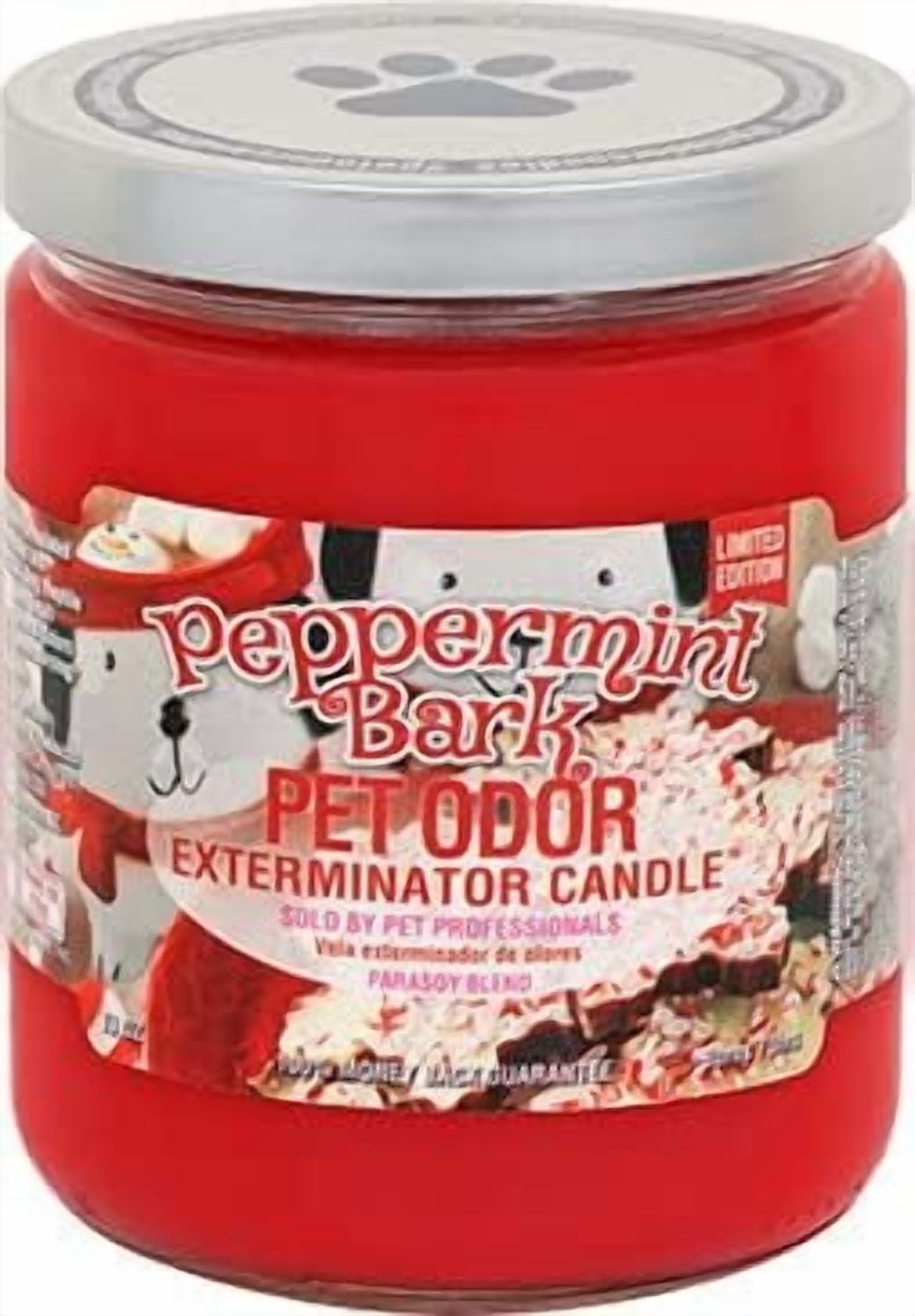 SUAVEC VERSAINSECT inator Candle 13oz jar, Limited Edition Peppermint Bark Garden Sculpture Outdoor Decoration