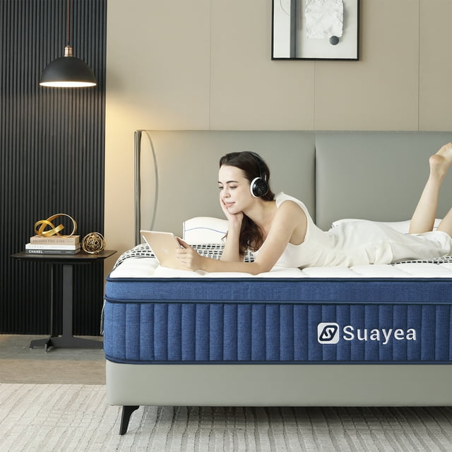 SUAYEA Full Mattress,10 Inch Full Size Mattress in a Box,Hybrid