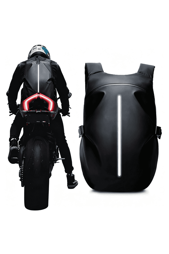 AOMRCOL Motorcycle Backpack for Riding Enthusiasts Outdoor Travel, Polyester, Black