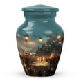 thumbnail image 1 of SUBSH A Romantic Dinner with a View - Cremation Urns for Ashes Mini - Perfect Memorials Urns - Human Cremation Urns - Urns for Ashes Adult Male Large - Urn for Ashes for Women (Size-3inch,1pcs), 1 of 2