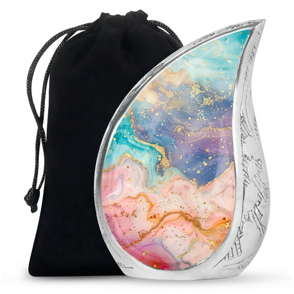 SUBSH Abstract Ash Urns For Humans - Urns For Men - Large Urns For Human Ashes -10 Inch - Urn For Dad - Urn For Ashes Adult Male - Cremation Large Urns For Human Ashes Adult