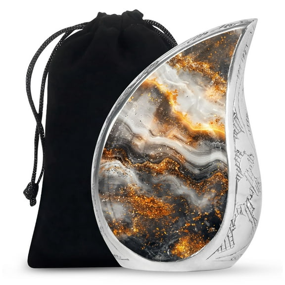 SUBSH Abstract Cremation Urns Adult - Funeral Cremation Urns For Ashes - Large Cremation Urns For Human Ashes -10 Inch - Funeral Urn - Urn For Ashes - Adult Human Urn