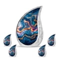 thumbnail image 1 of SUBSH Abstract Cremation Urns For Adults - Small Urns For Human Ashes Adult - Funeral Urns For Ashes - Combo 1 Large & 4 Small - Small Ashes Keepsake - Cremation Urns For Adult Ashes, 1 of 2