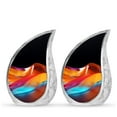 thumbnail image 1 of SUBSH Abstract Cremation Urns For Ashes For Women - Urn For Adult Woman - Cremation Urns For Adults - Pack Of 2 - Urns For Ashes Adult - Cremation Urns Small - Little Keepsakes Urn For Men, 1 of 2