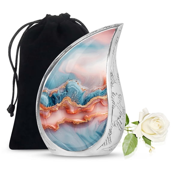SUBSH Abstract Cremation Urns For Ashes For Women - Urn For Human Ashes Adult Female - Urns For Men -10 Inch - Urn For Ashes Adult - Cremation Urns For Adults - Urns For Ashes Large