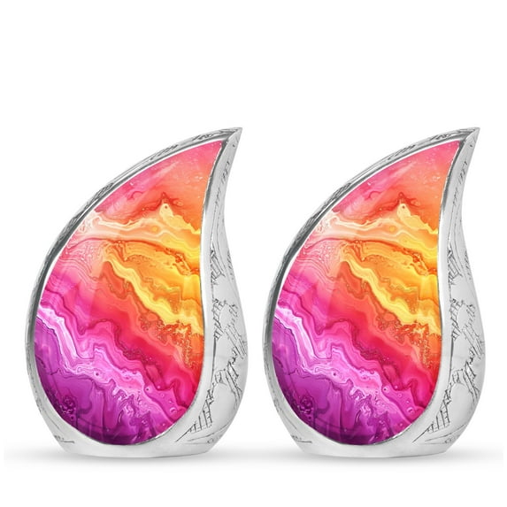 SUBSH Abstract Urns For Ashes Adult Male - Urns For Human Ashes Small - Funeral Urns For Ashes - Pack Of 2 - Cremation Urns For Human Ashes - Urns For Human Ashes Adult Female - Urns For Mom Ashes