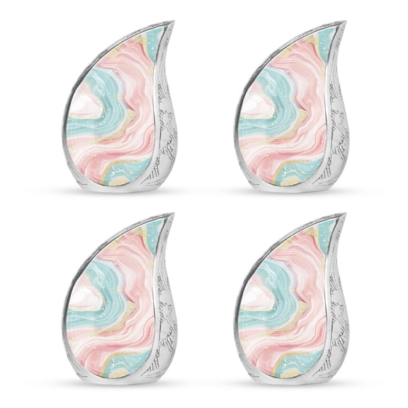 SUBSH Abstract Urns Human Ashes - Urns For Adult - Small Urns For Human Ashes - Pack Of 4 - Urns For Men - Cremation Urns Small - Cremation Keepsakes For Ashes - Decorative Urns For Human Ashes