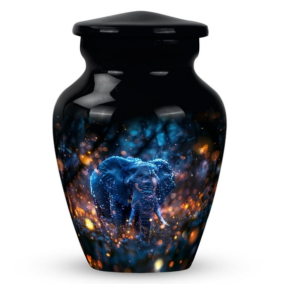 SUBSH Ashes Keepsake Elephant - Cremation Urns - Grandfather Urn - Mini Urns - Small Keepsake Urns for Human Ashes Mini Cremation Urns - Ashes Container (Size-3inch,1pcs)