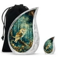 thumbnail image 1 of SUBSH Barn Owl Urns For Human Ashes - Urns Human Ashes - Urns For Men Ashes Adult Male - Combo 1 Large & 1 Small - Burial Urns Urn For Ashes For Women - Urn For Ashes Adult Male, 1 of 2