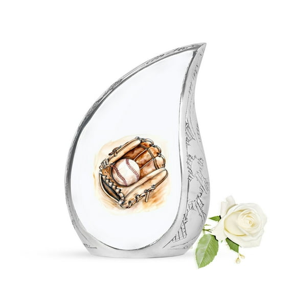 SUBSH Baseball Urn For Ashes Adult - Urns For Ashes Adult Male Small - Funeral Urns For Ashes -Pack Of 1- Keepsake Urn For Human Ashes - Urn For Ashes - Funeral Urn For Adult Ashes Women