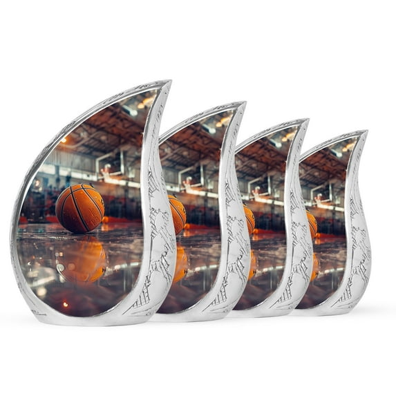 SUBSH Basketball Small Urns For Human Ashes - Urns For Ashes Small - Human Urn For Ashes Adult Small - Pack Of 4 - Cremation Urn Keepsake - Cremation Urn - Urns Human Ashes
