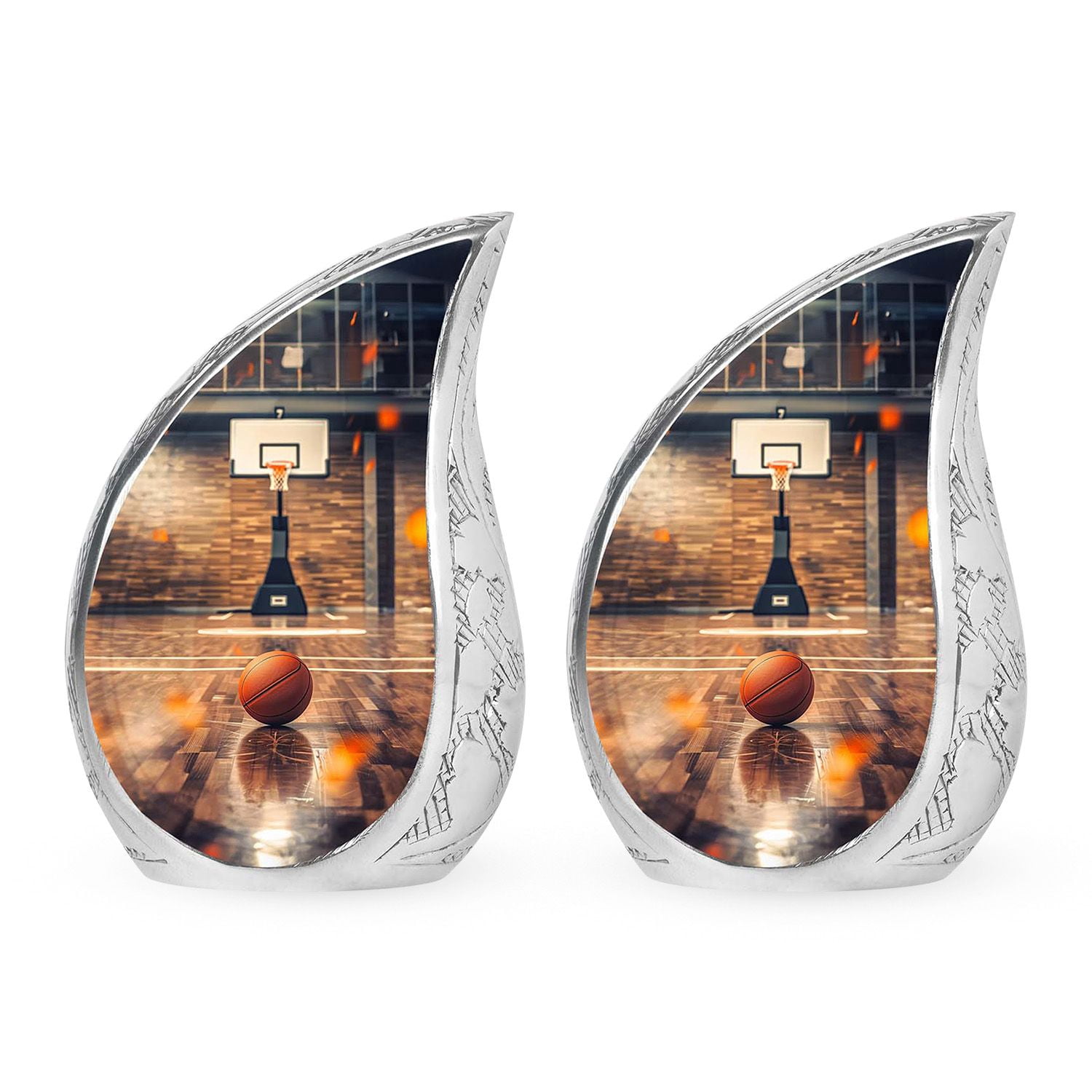 SUBSH Basketball Urns For Ashes Adult Male - Urns For Human Ashes Adult Male - Adult Burial Urns - Pack Of 2 - Mini Keepsake Urns - Cremation Urn Human Ashes - Burial Urns