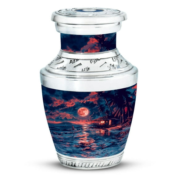 SUBSH Beach Urn - Cremation Keepsakes for Ashes - Cremation Urns for Human Ashes Adult Male - Ashes Holder - Funeral Urn (3 inch Pack of 1)