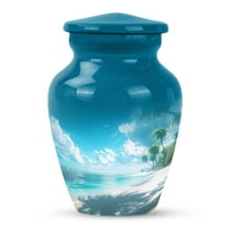 SUBSH Beach Urn - Mini Urn - Cremation Urn for Ashes - Burial Urns for Cremated Remains - Cremation Urns for Human Ashes Adult Female - (3 inch Pack of 1)