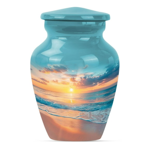 SUBSH Beach Urn - Mini Urns for Human Ashes - Ashes Urn - Burial Urns for Cremated Remains - Cremation Urn for Human Ashes - Ashes Urn Adult (3 inch Pack of 1)