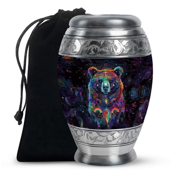 SUBSH Bear Urn - Cremation Urn - Urn for Ashes Adult Male - Cremation Urns for Adults - Human Urns for Ashes - (10 inch Pack of 1)