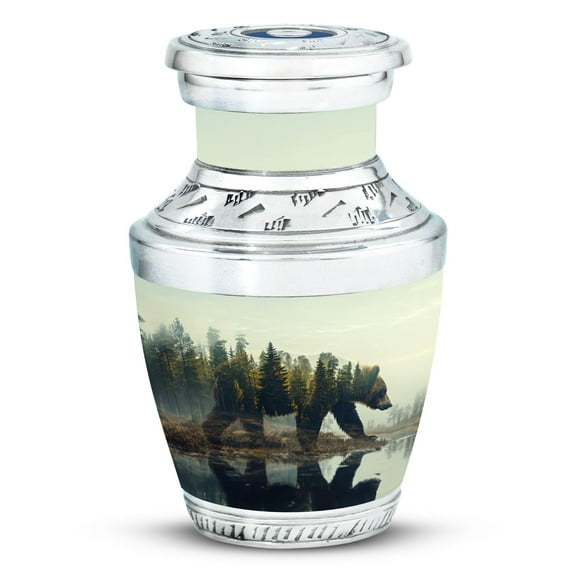 SUBSH Bear Urn - Mini Urns - Cremation Urn Human Ashes - Urn for Ashes Adult Male - Urns for Human Ashes Adult Male Dad (3 inch Pack of 1)