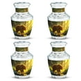 thumbnail image 1 of SUBSH Bear Urn - Small Urn - Human Urns for Ashes - Adult Urns for Human Ashes Men - Funeral Cremation Urns for Ashes (3 inch Pack of 4), 1 of 2