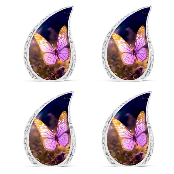 SUBSH Butterfly - Cremation Urns - Small Cremation Urns For Human Ashes - Cremation Urn - Pack Of 4 - Cremation Urns For Adult Ashes - Keepsake Urns For Ashes Small