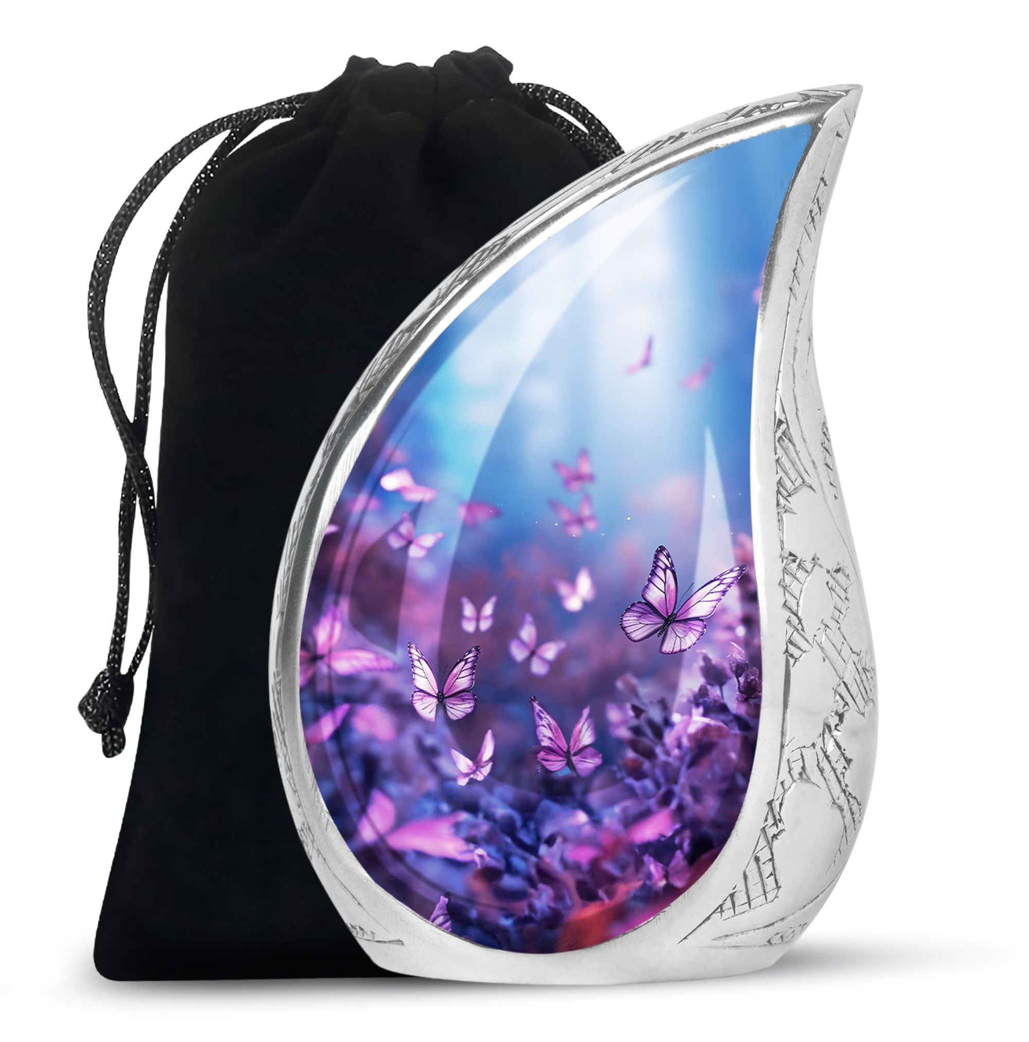 SUBSH Butterfly - Urns For Human Ashes Adult Female - Large Ashes Urn - Large Urns For Human Ashes - 10 Inch - Urns For Human Ashes Large Size Large - Funeral Urns For Ashes