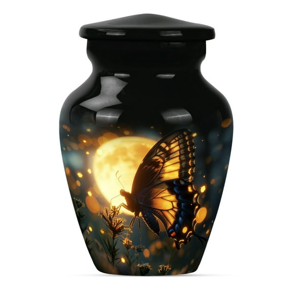 SUBSH Butterfly Urns for Human Ashes - Cremation Keepsakes Urns - Cremation Urns for Adult Ashes Men - Funeral Urns for Adult Ashes Women - Ashes Urn - Cremation Urns for Men (3 INCH Pack of 1)