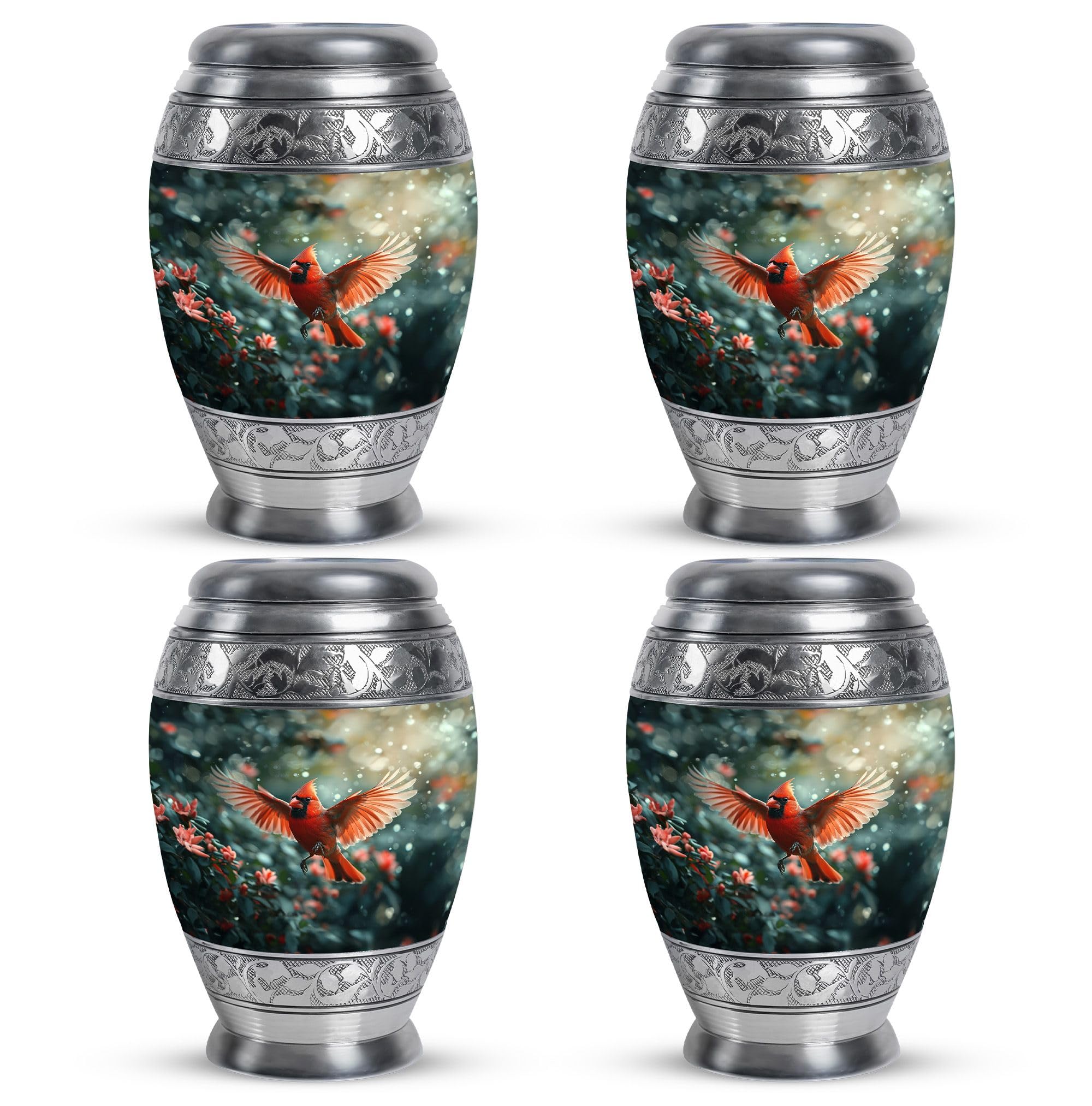 SUBSH Cardinal Urn Small - Small Urn - Burial Urns for Adult Human ...