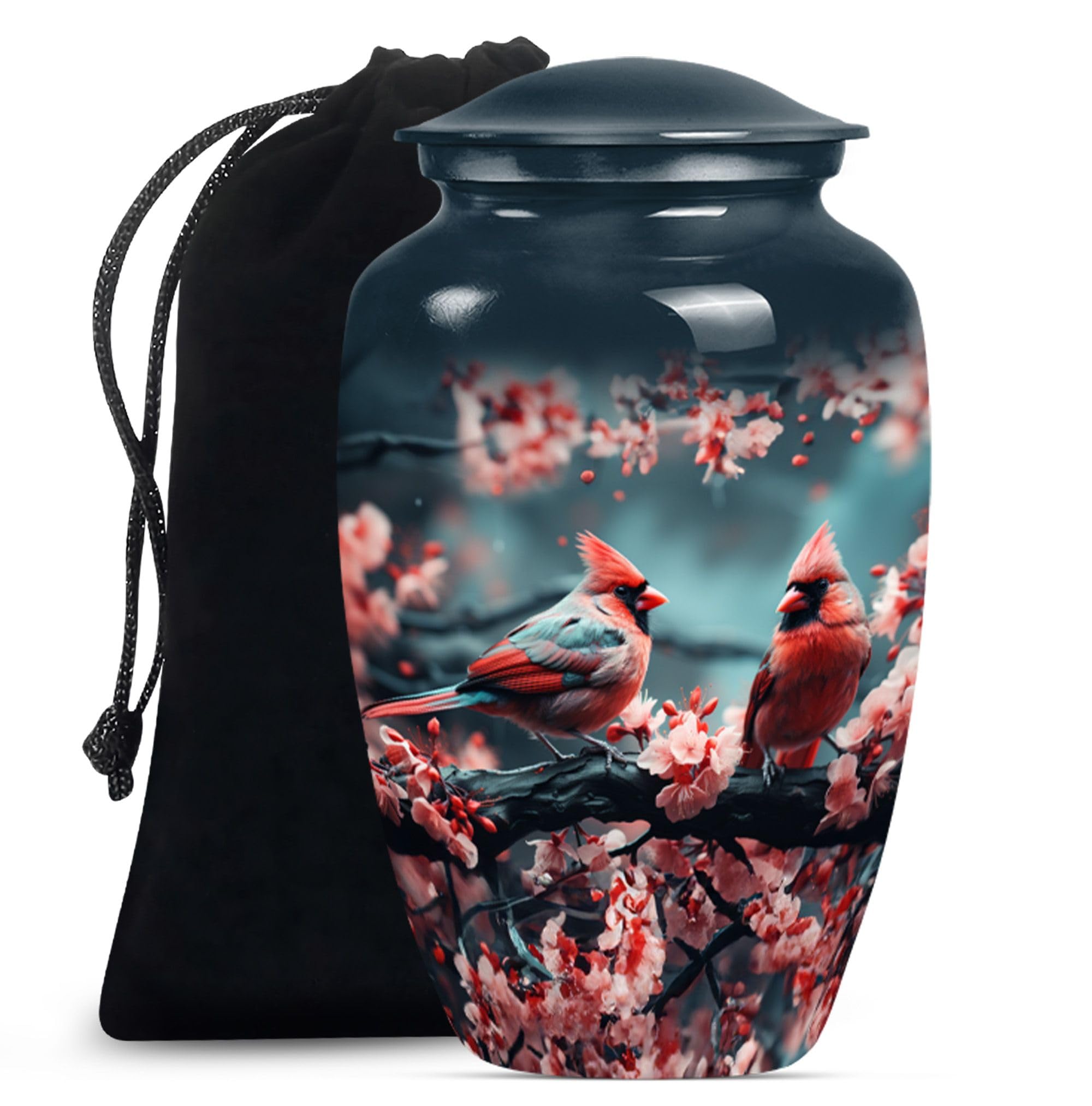 SUBSH Cardinal Urn - Urn for Ashes Adult Male - Urn for Human Ashes - Cremation Companion Urns - Adult Cremation Urns - Urns for Ashes Adult Female (10 inch Pack of 1)