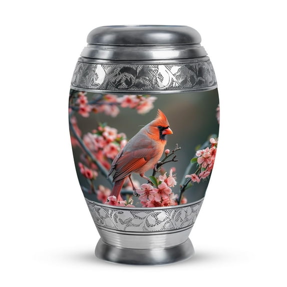SUBSH Cardinal Urns for Human Ashes - Small Urns for Human Ashes Keepsake - Adult Urns for Human Ashes Women - Memorial Urn - Urns for Ashes Adult Female Mother - (3 inch Pack of 1)