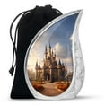 thumbnail image 1 of SUBSH Castle Of Dreams - Urns For Ashes Adult Female - Urn For Mom - Large Urn For Human Ashes - 10 Inch - Large Urns For Human Ashes - Large Urn For Ashes - Ashes Urns Human Remains, 1 of 2