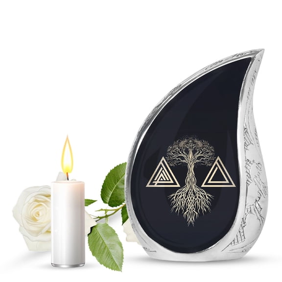 SUBSH Catholic Cremation Urn For Adults - Urns For Mom - Urns For Men -Pack Of 1- Urns For Human Ashes For Mother - Cremation Urns Adult - Urns For Ashes Adult Male