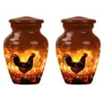 thumbnail image 1 of SUBSH Chicken Urn - Mini Urn - Cremation Urns for Human Ashes Adult Male - Human Cremation Urns - Urn for Ashes Adult Male - Ashes Urn Adult (3 inch Pack of 2), 1 of 2