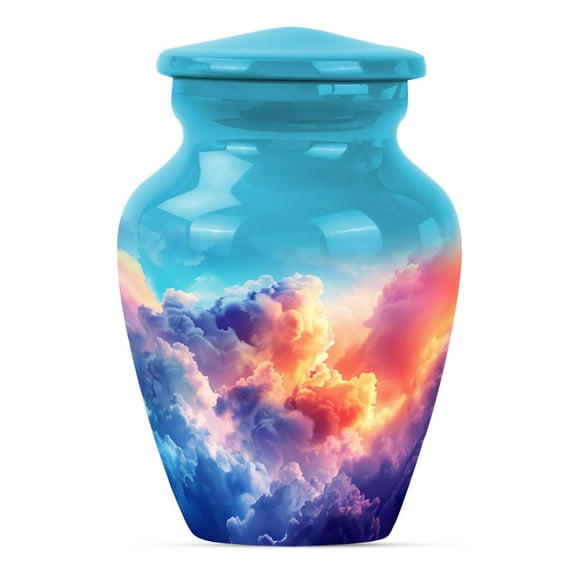 SUBSH Clouds Urn - Keepsake Urn - Cremation Urns for Human Ashes Adult Male - Cremation Memorial - Urn for Ashes Adult Male - Adult Urns for Men (3 inch Pack of 1)