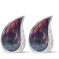 thumbnail image 1 of SUBSH Cosmic Curtains Over The Mountain Pass - Cremation Keepsakes - Urns For Human Ashes Small - Adult Cremation Urns For Human Ashes - Pack Of 2 - Ashes Keepsake Urn - Urn For Adult Male, 1 of 2