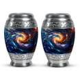 thumbnail image 1 of SUBSH Cosmic Galaxy Cremation Urn - Keepsake Urns for Human Ashes Adult - Memorial Urn - Ash Holders for Human Ashes - Burial Urns for Adult Human Ashes - (3 INCH Pack of 2), 1 of 2