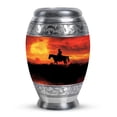 thumbnail image 1 of SUBSH Cowboy Urn - Small Urns for Ashes - Cremation Urn Human Ashes - Burial Urns for Adult Human Ashes - Burial Urns for Cremated Remains - (3 inch Pack of 1), 1 of 2