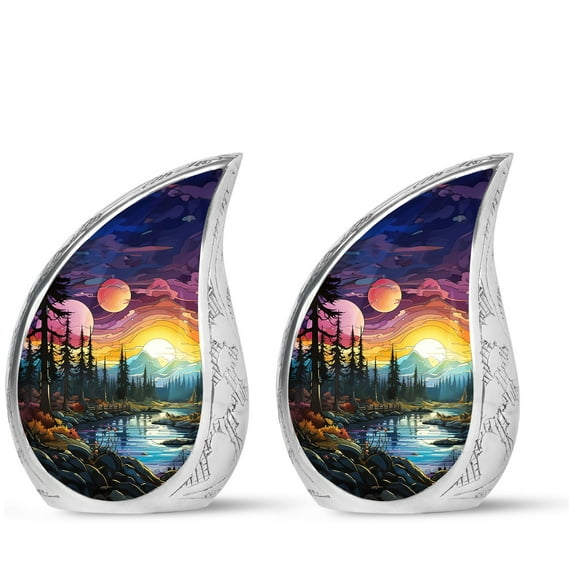 SUBSH A Dawn Of Dreams - Urns For Human Ashes - Urns For Adult Female - Urns For Women Human Ashes - Pack Of 2 - Cremation Urns Small - Small Urns For Human Ashes Adult