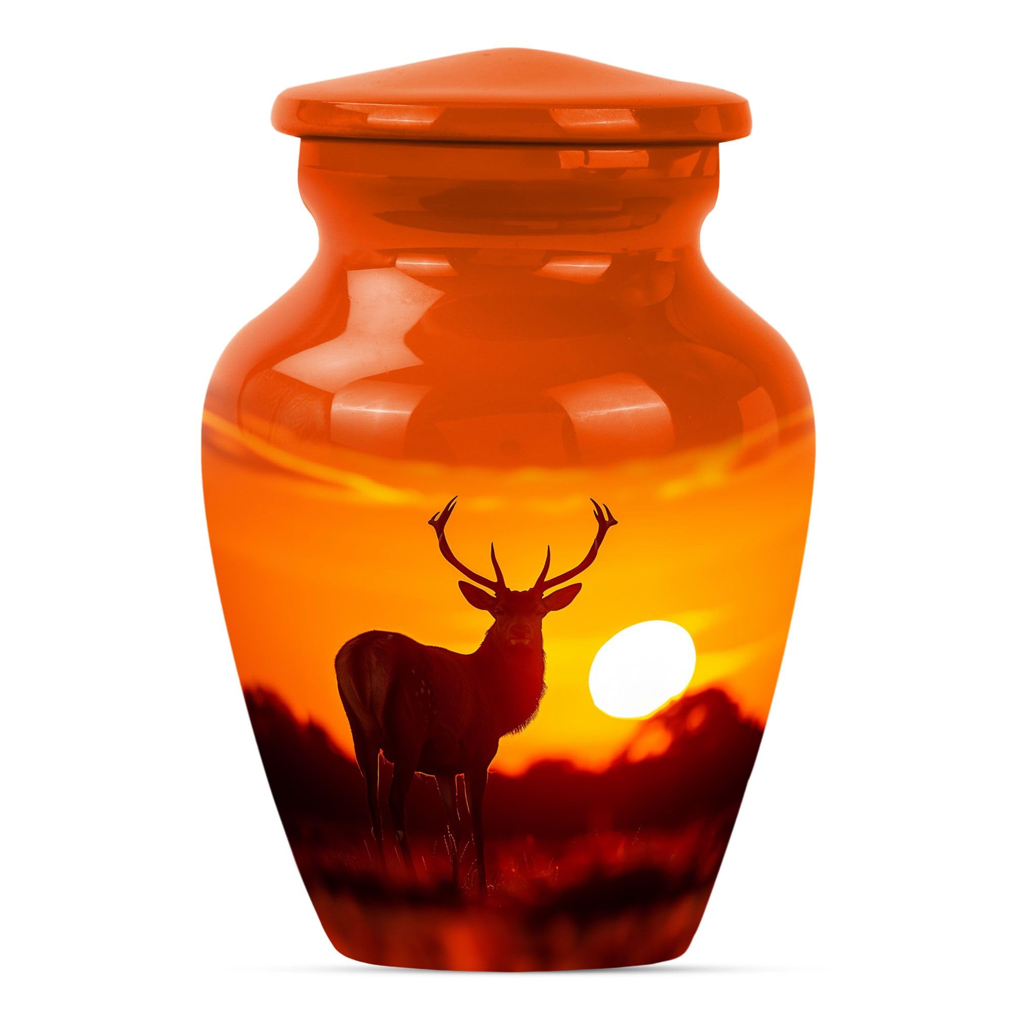 SUBSH Deer Urn for Ashes - Small Urns for Human Ashes - Urns for Ashes Adult Female Mother - Ashes Urn - Adult Urns for Men - Urn for Human Ashes (3 inch Pack of 1)