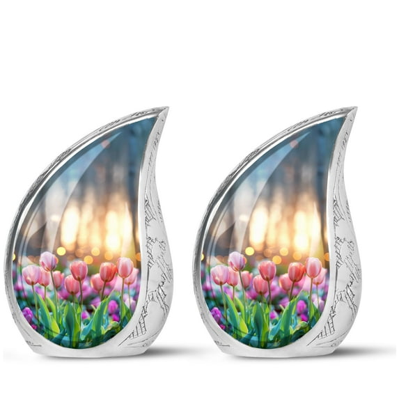 SUBSH Dew Kissed Dawn - Adult Urns For Human Ashes Women - Urns For Men Ashes Adult Male - Urns For Burial - Pack Of 2 - Miniature Urns For Human Ashes - Burial Urns