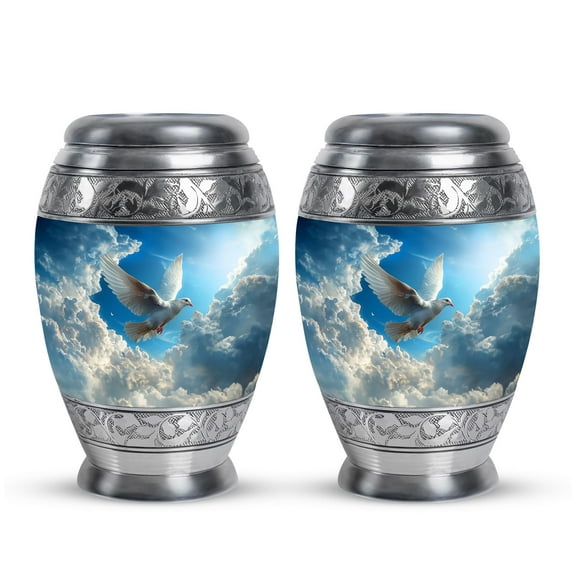 SUBSH Dove Urn - Keepsake Urns for Human Ashes - Urn for Human Ashes - Cremation Urn - Funeral Cremation Urns for Ashes - (3 inch Pack of 2)