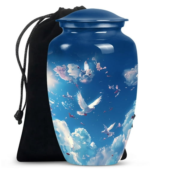SUBSH Dove Urn - Urn for Ashes Adult Male - Companion Urn - Cremation Urns for Adult Ashes Men - Burial Urns for Cremated Remains - Cremation Urns Adult (10 inch Pack of 1)
