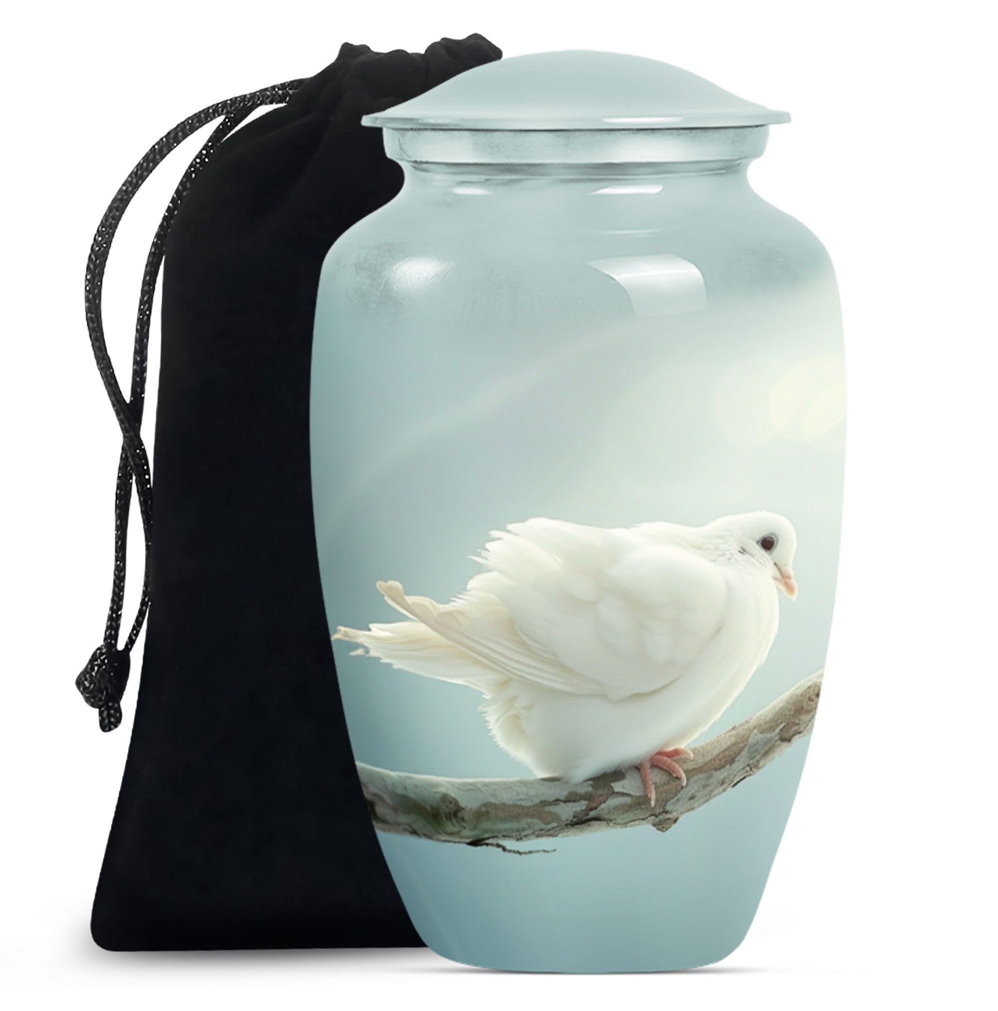 SUBSH Dove Urn, Urn for Human Ashes, 10 Inch Urn, Funeral Urns for Ashes, Large Urns for Human Ashes, Pet Urns, Cremation Urns, Urns for Ashes Adult Male, Urns for Human Ashes